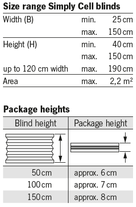 DF comfort 20 size and height