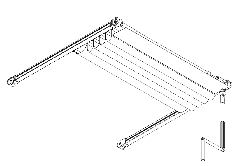 SG 2190 crank operated wintergarden system