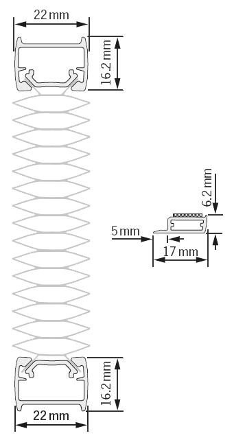 VS2KL dimensions
