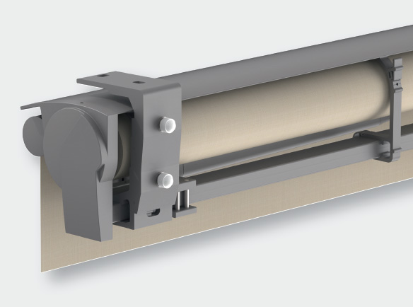 wall bracket with a roof