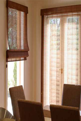 Chinois eclectic bamboo blinds