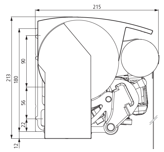diagram wall bracket with a roof