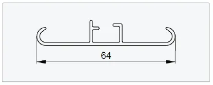 end rail aluflex 60 type 10