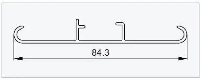end rail aluflex 80 type 10