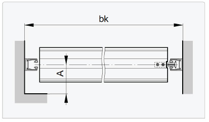 guide rail fix L horizontal