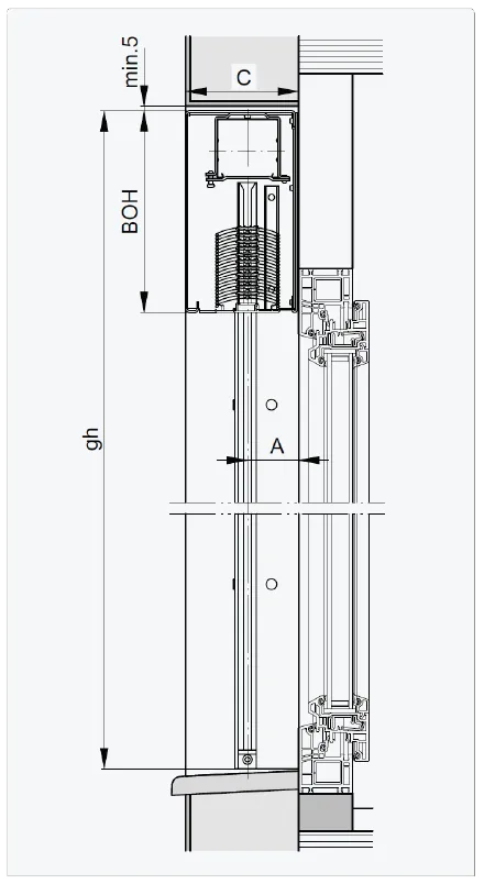 installation vertical 70 system
