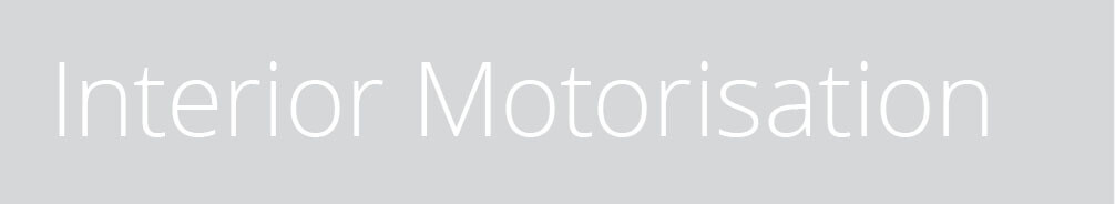 Interior motorisation for blinds and curtains