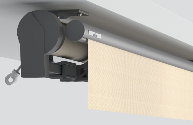manual gear drive - ceiling balcony installation