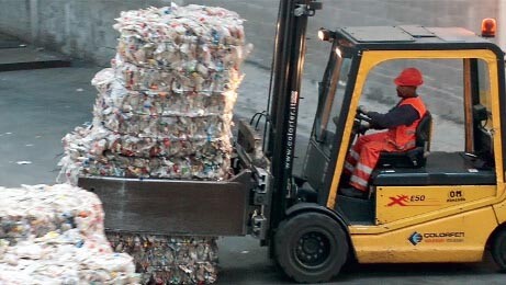 pet bottles sorted