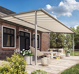 Plaza Viva textile patio roof