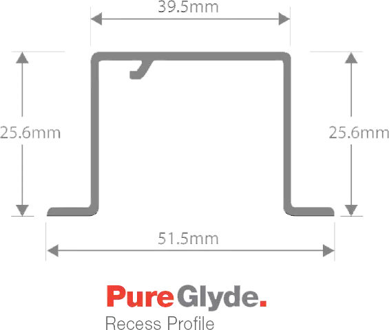 pureglyde recess profile