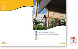 Automation for Awnings, Sunscreens & External Blinds