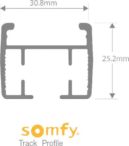 somfy track profile