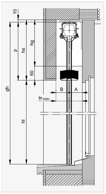 vertical guide rail fix l