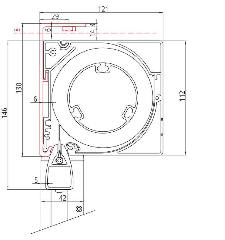 vertiex 112mm square