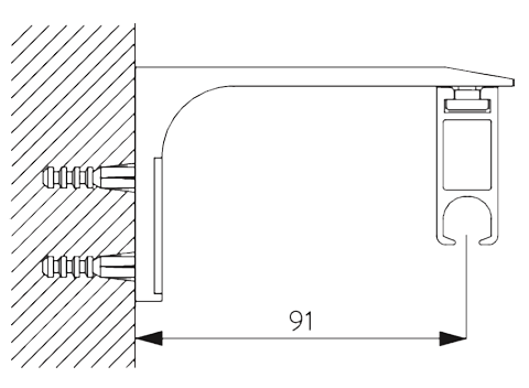 wall fix fillet bracket